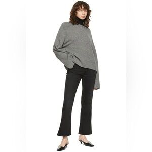 Toteme Black Cropped kick flare Jeans
